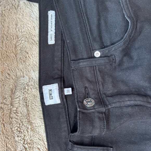 Edwin Black Skinny Jeans Premium Denim - Picture 3 of 4